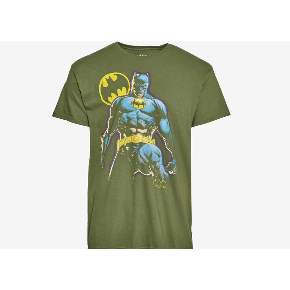 Graphic Tees Batman Perch Men's T-Shirt  Green Color Size Medium Cotton 100%